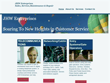 Tablet Screenshot of jhwenterprises.com
